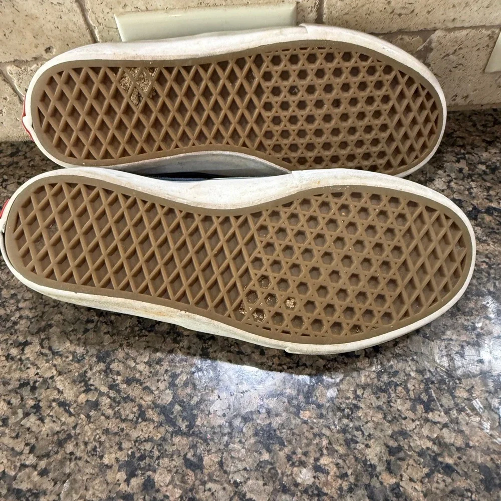 Vans Authentic Pro Navy Blue Suede Low Top Skateboard Shoes Mens 8